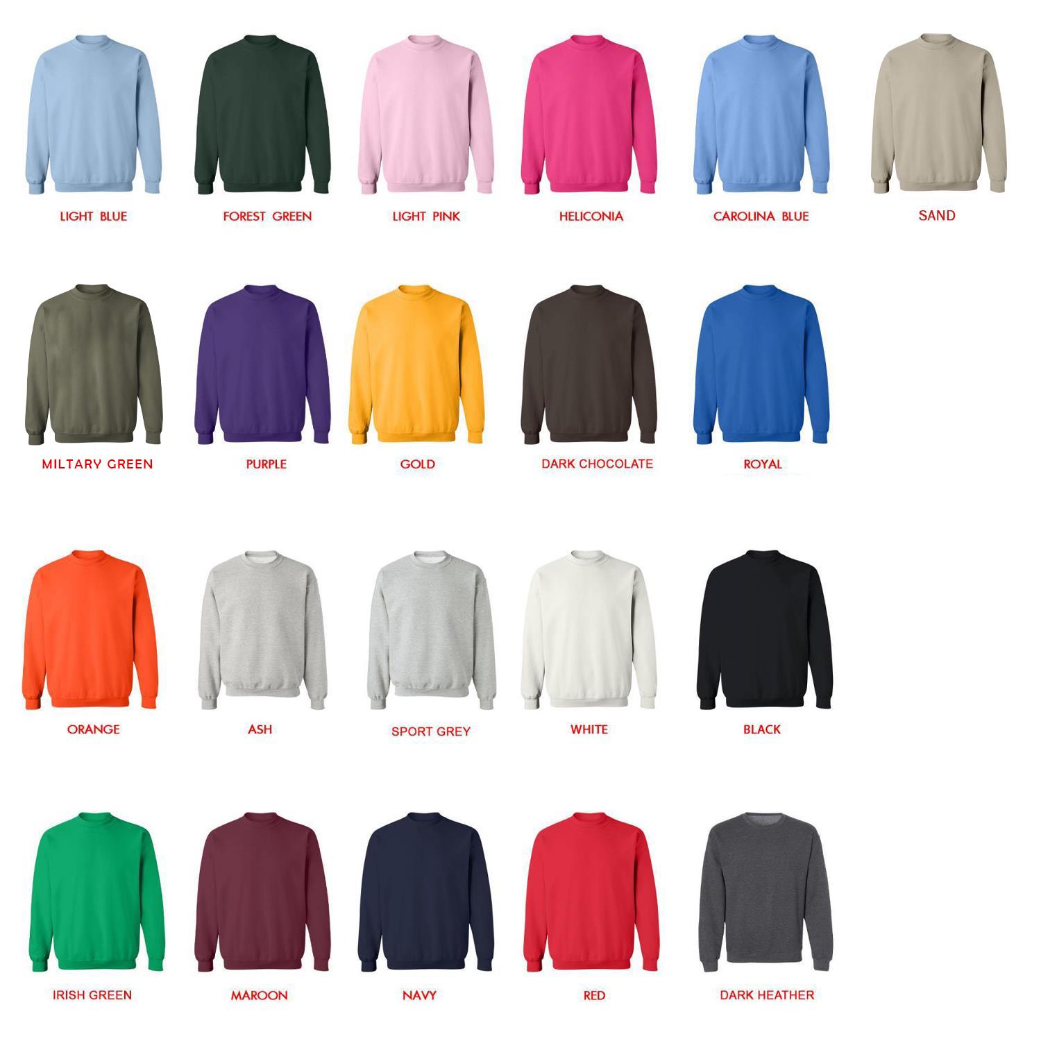 sweatshirt color chart - Kaguya-sama Shop