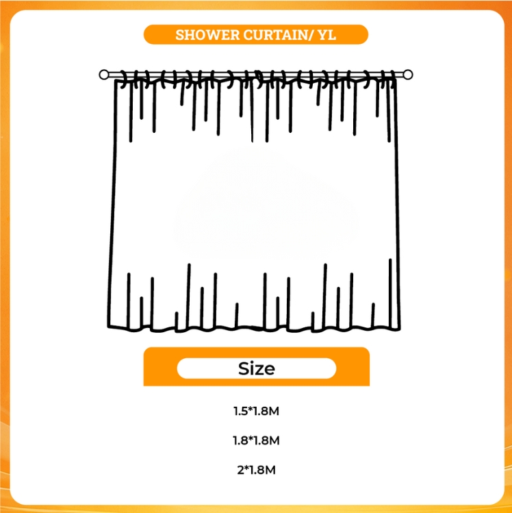 3D shower curtain - Kaguya-sama Shop