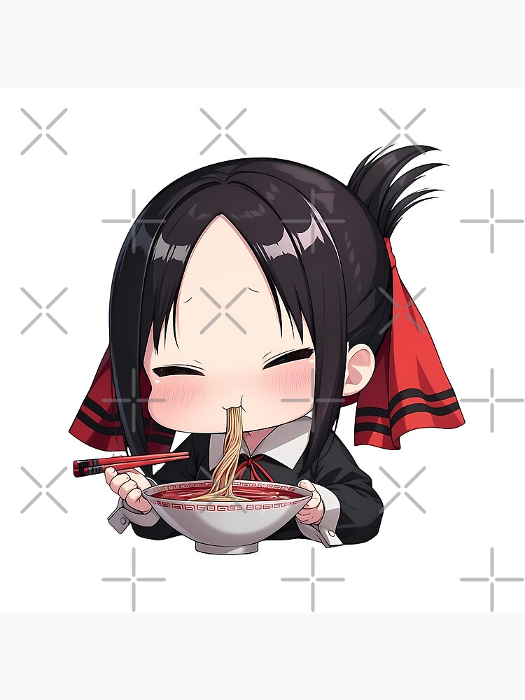 Kaguya Shinomiya Kaguya Sama Love Is War Anime Girl Kawaii Ramen Cute Soft Throw Pillow - Image 2