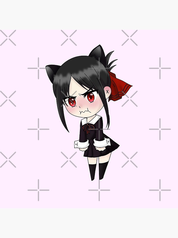 Angery Kaguya Shinomiya Throw Pillow - Image 2