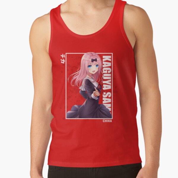 Kaguya Sama Chika Fujiwara Pink Hair Tank Top - Image 4