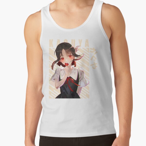Kaguya Sama Kaguya Shinomiya Yellow Background Tank Top - Image 2