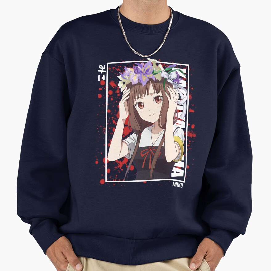 Kaguya Sama Miko Iino Cute Flower Sweatshirt - Image 5