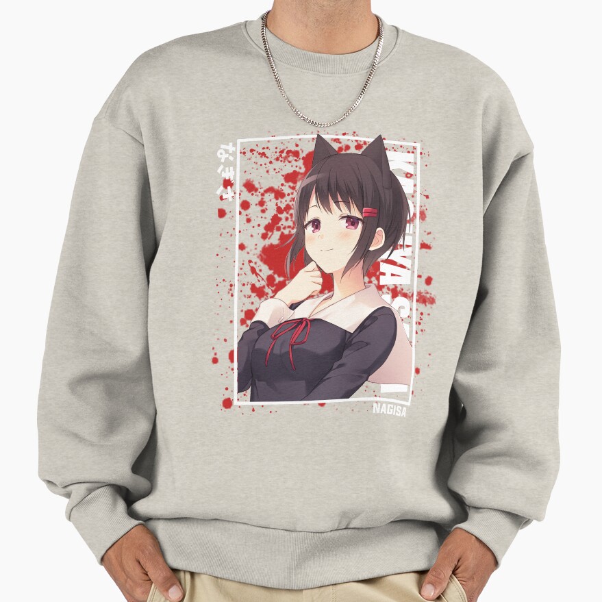 Kaguya Sama Nagisa Kashiwagi Cat Sweatshirt - Image 3