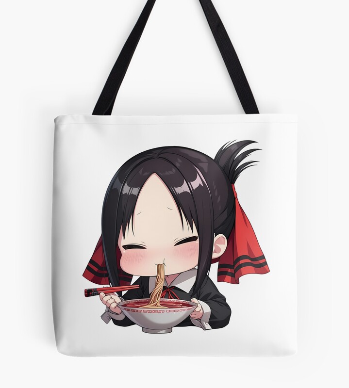 Kaguya Shinomiya Kaguya Sama Love Is War Anime Girl Kawaii Ramen Cute Soft Tote Bag