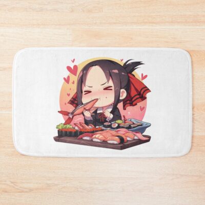 Kaguya Shinomiya Kaguya Sama Love Is War Chibi Sushi Hearts Bath Mat