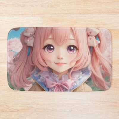 Kawaii Anime Girl Bath Mat