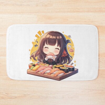 Miko Iino Kaguya Sama Love Is War Chibi Sushi Bite Bath Mat