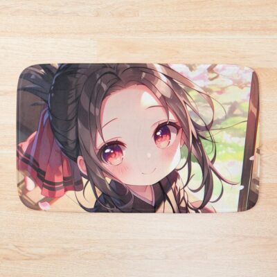 Kaguya Shinomiya Kaguya Sama Elegant Kimono In Cherry Blossom Light Bath Mat