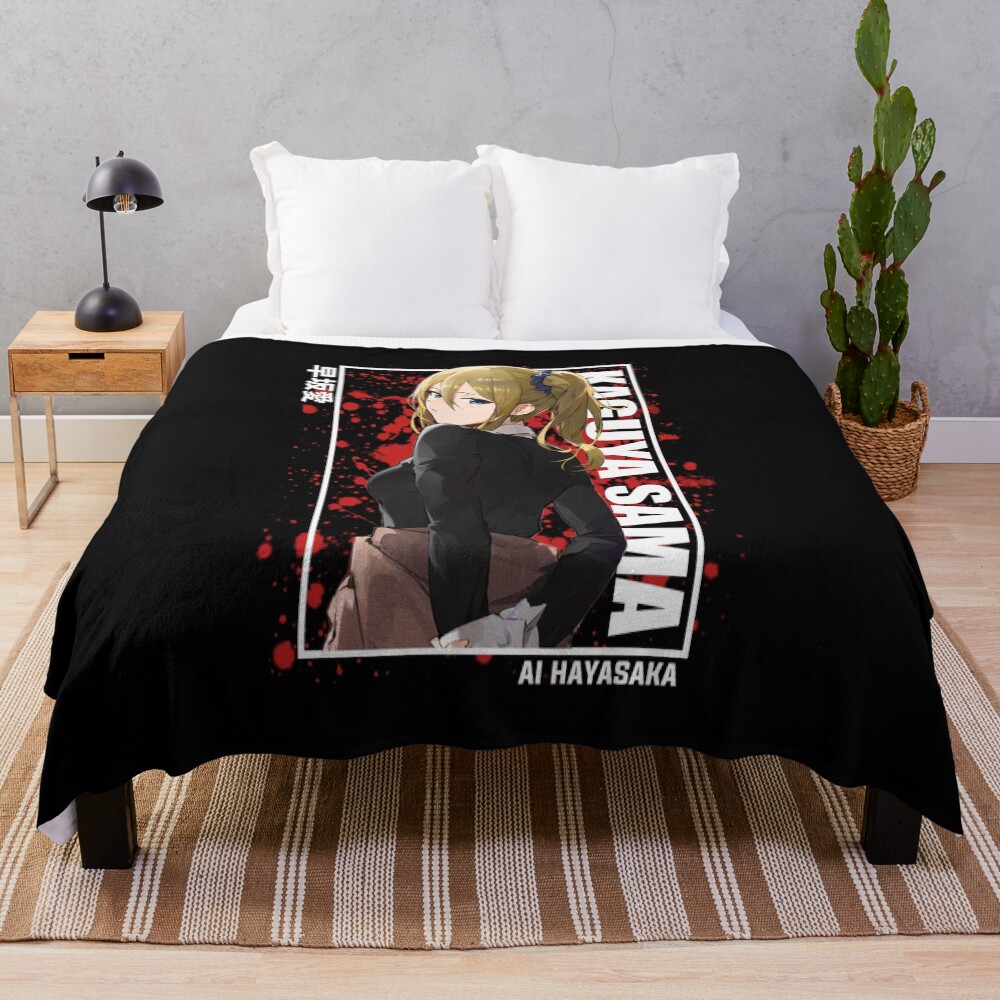 Kaguya Sama Ai Hayasaka Throw Blanket
