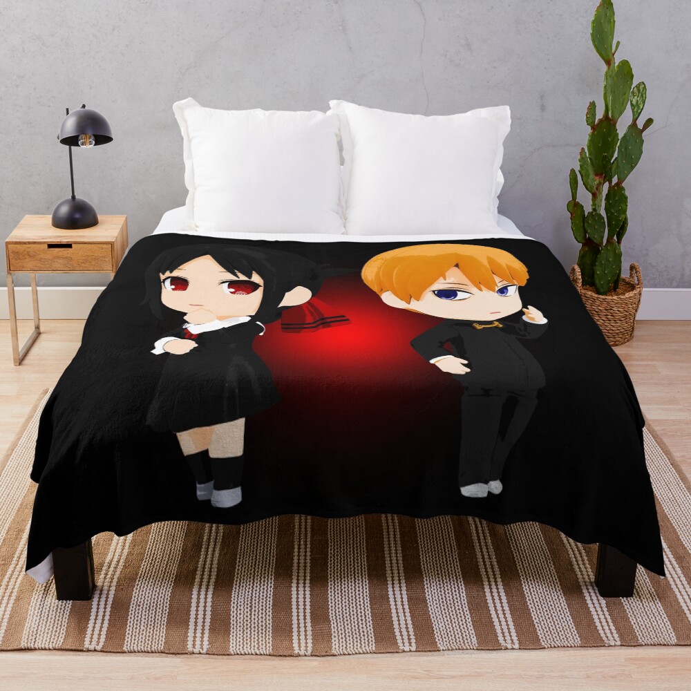 Kaguya Sama Miyuki And Shinomiya Throw Blanket