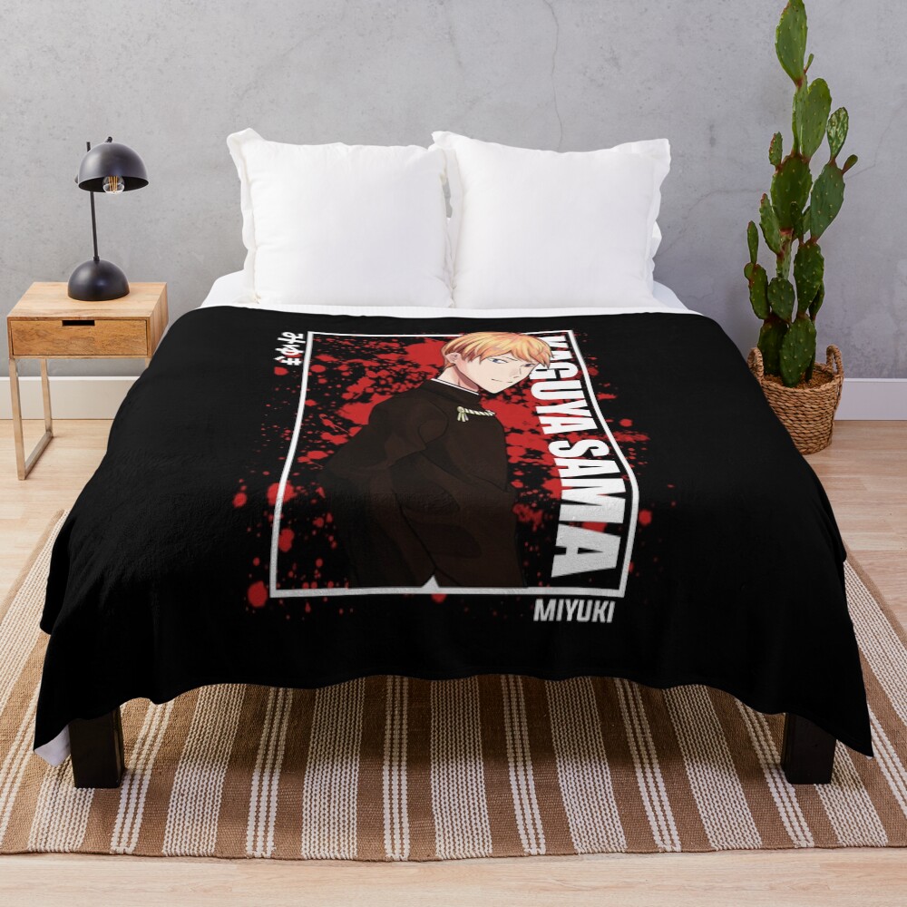 Kaguya Sama Miyuki Shirogane Throw Blanket