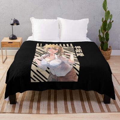 Kaguya Sama Ai Hayasaka Yellow Throw Blanket