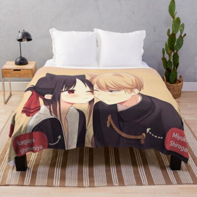 Best Couple Kaguya X Shirogane Love Is War Throw Blanket