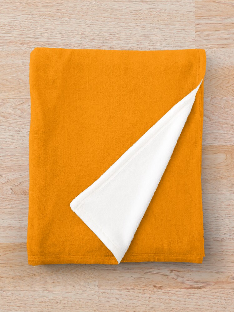 Miko Iino Orange Background Throw Blanket - Image 2