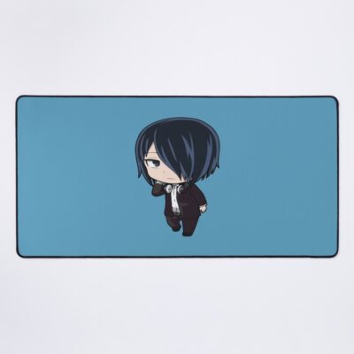 Kaguya Sama Ishigami Yu Blue Background Mouse Pad