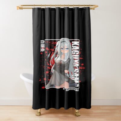 Kaguya Sama Kei Shirogane White Hair Shower Curtain