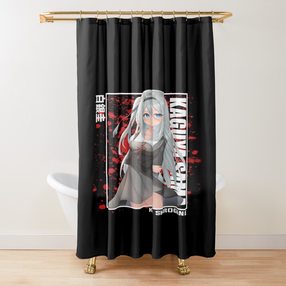 Kaguya Sama Kei Shirogane White Hair Shower Curtain