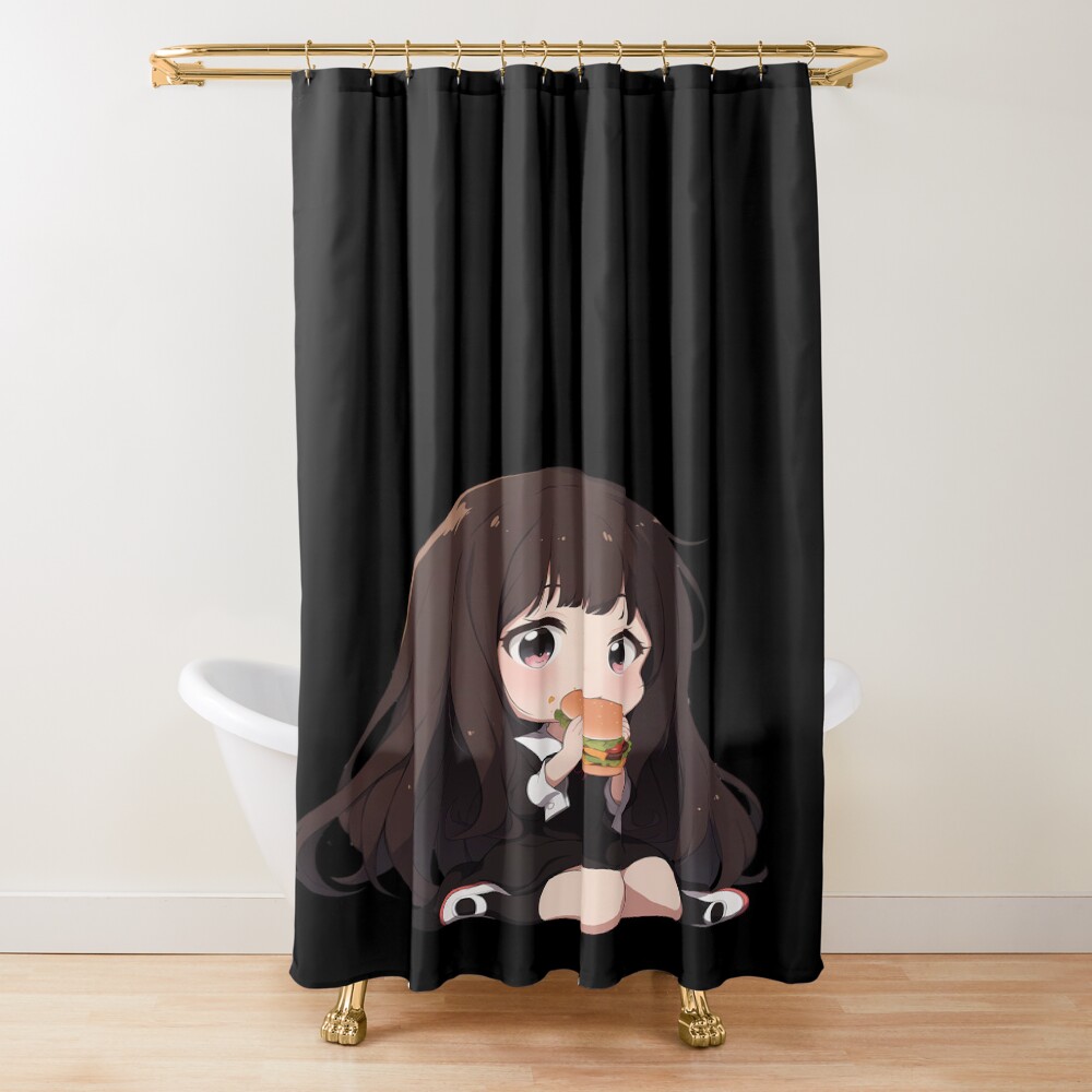 Miko Iino Kaguya Sama Love Is War Chibi Kawaii Smile Shower Curtain