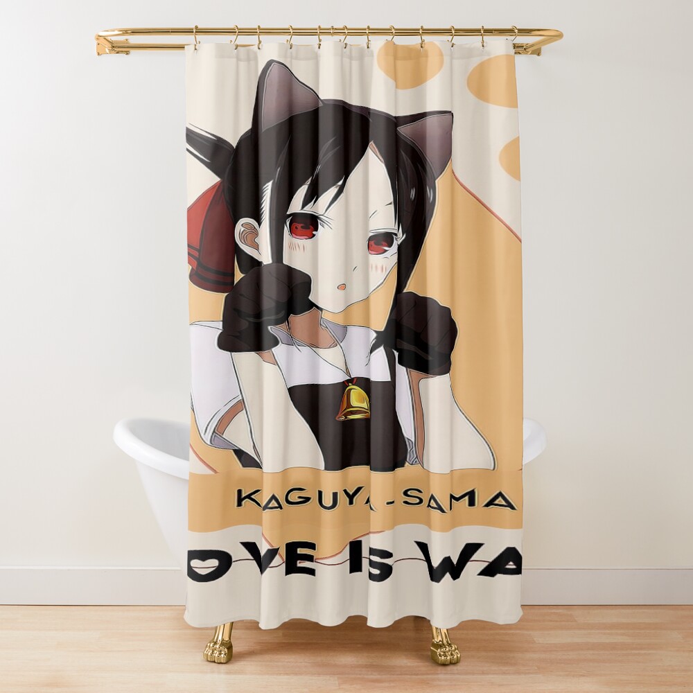 Love Is War Shinomiya Cat Cosplay Shower Curtain