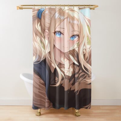 Ai Hayasaka Kaguya Sama Love Is War Sunlit Blonde Ponytail Charm Shower Curtain