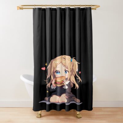 Ai Hayasaka Kaguya Sama Love Is War Chibi Kawaii Style Shower Curtain