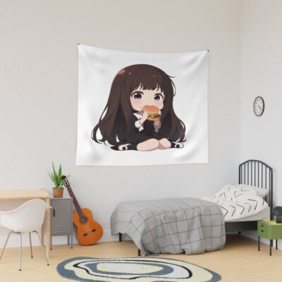 Miko Iino Kaguya Sama Love Is War Chibi Kawaii Smile Tapestry