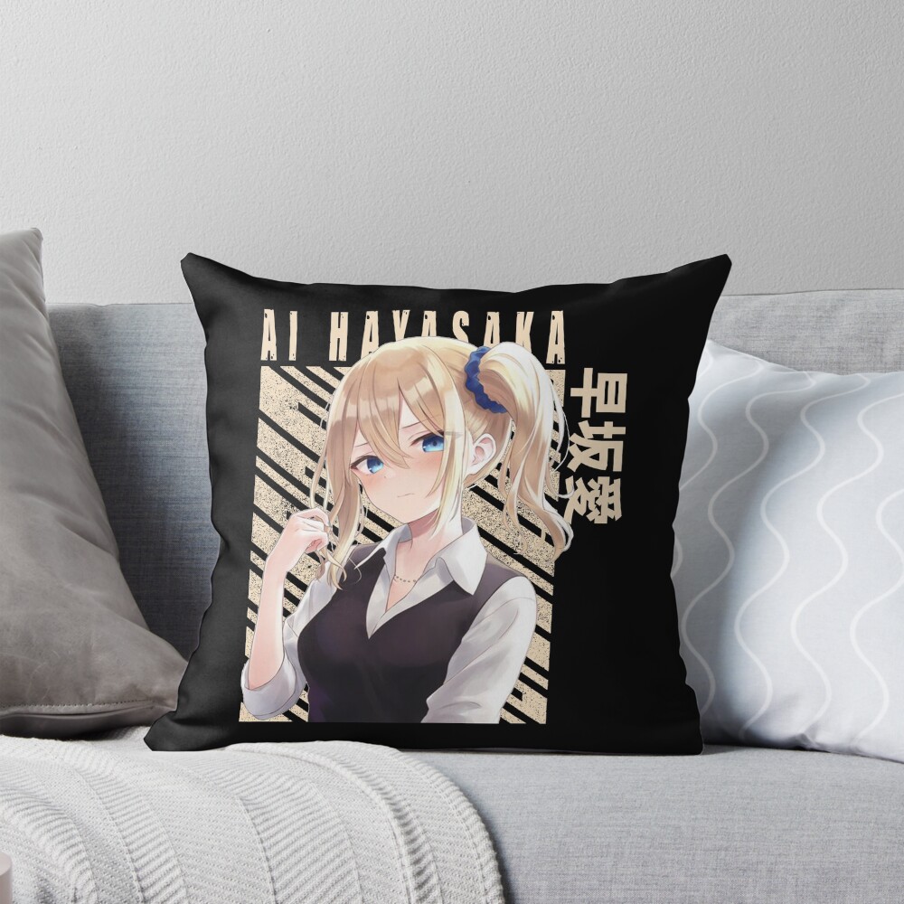 Kaguya Sama Ai Hayasaka Profile Throw Pillow