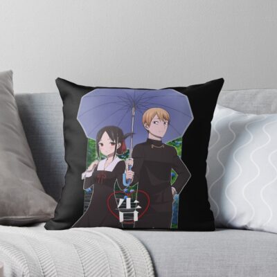 Kaguya Sama Love Is War Vaporwave 90s Aesthetic Throw Pillow