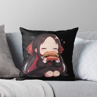 Kaguya Shinomiya Kaguya Sama Love Is War Chibi Kawaii Calm Throw Pillow