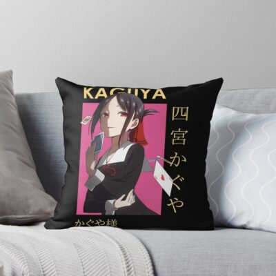 Kaguya Shinomiya Kaguya Sama Smug Card Anime Throw Pillow